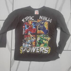 Lego Men's Black and Grey T-shirt